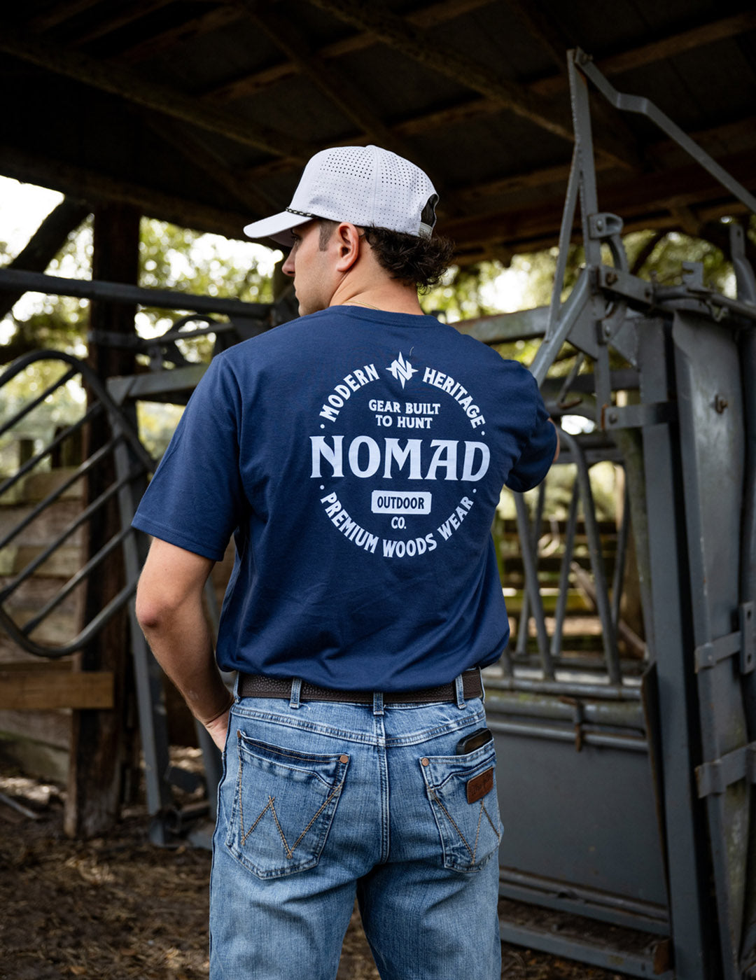 Nomad Men's Logo Tee - Moisture-Wicking Hunting Shirt In Rust, Comfortable & Breathable