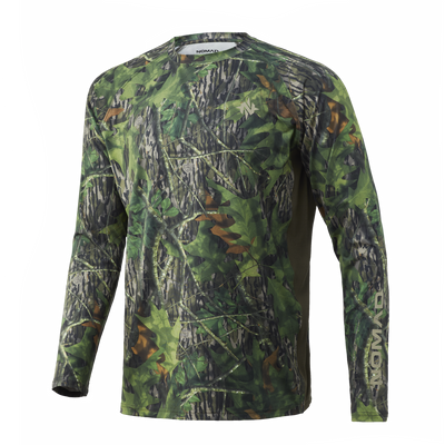 Nomad Camo Long Sleeve Pursuit Mossy Oak Shadow Leaf Front